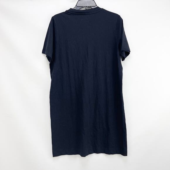 Everlane The Weekend Tee Dress Small Black Short Sleeve Cotton NWT - Picture 6 of 8